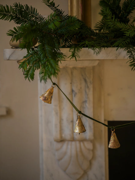 Bell Garland on Velvet Ribbon