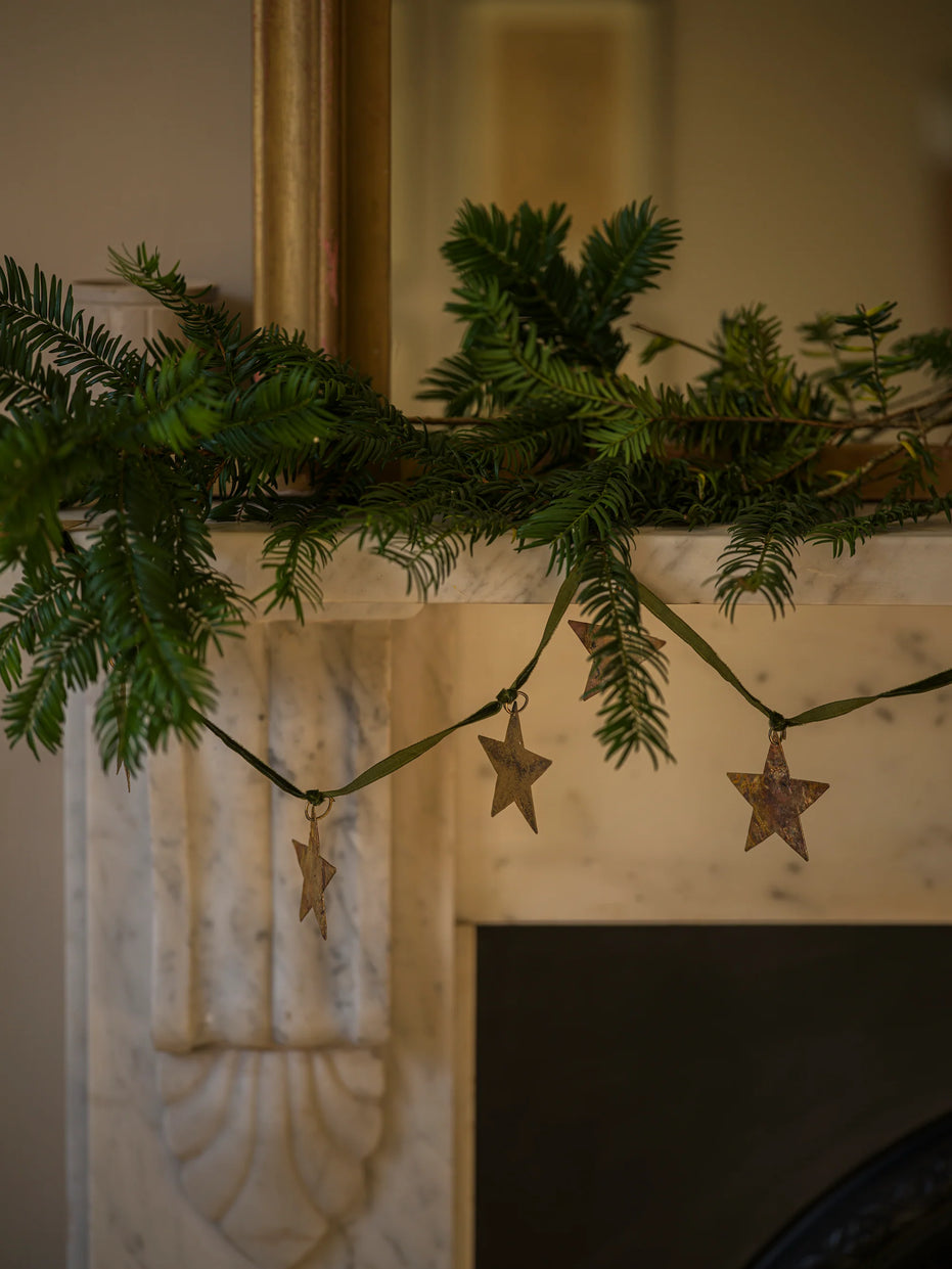 Star Garland on Vevet Ribbon