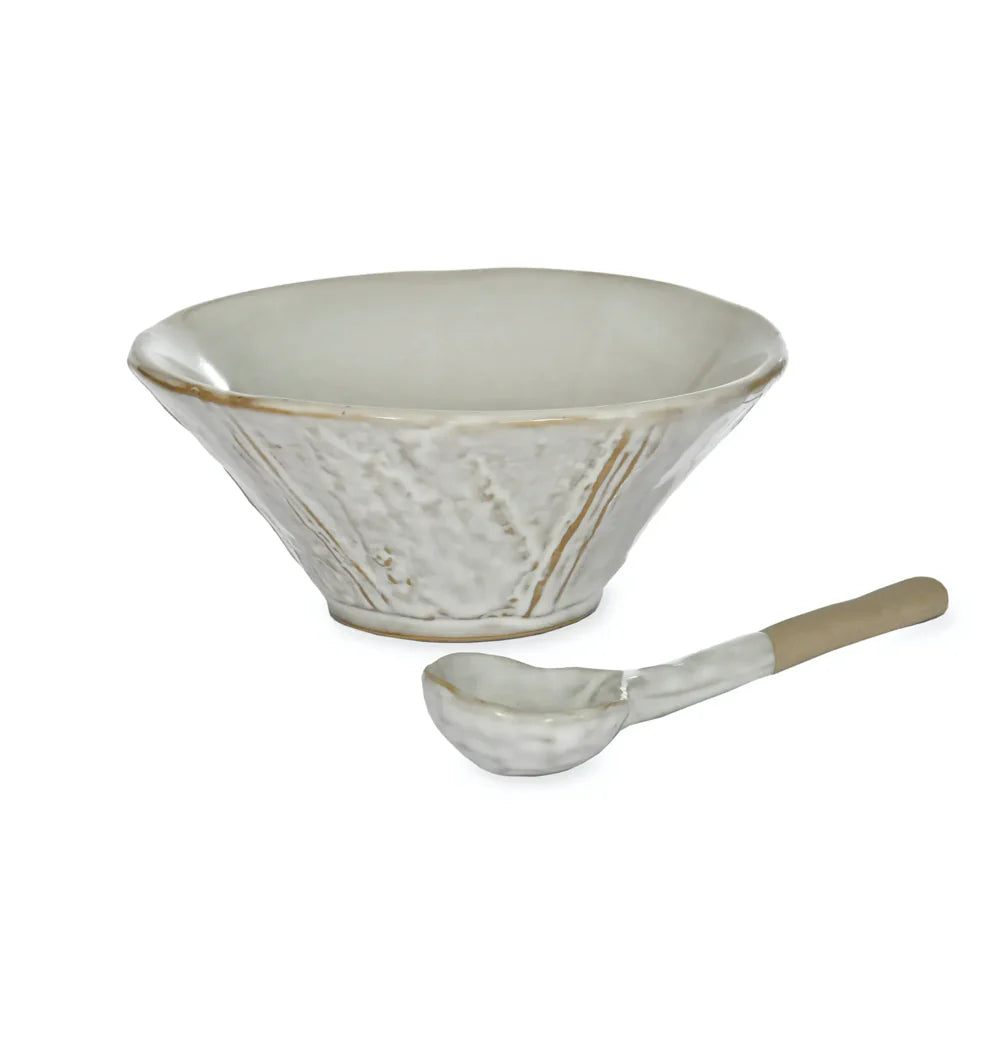 Ithaca Meze Bowl with Spoon White