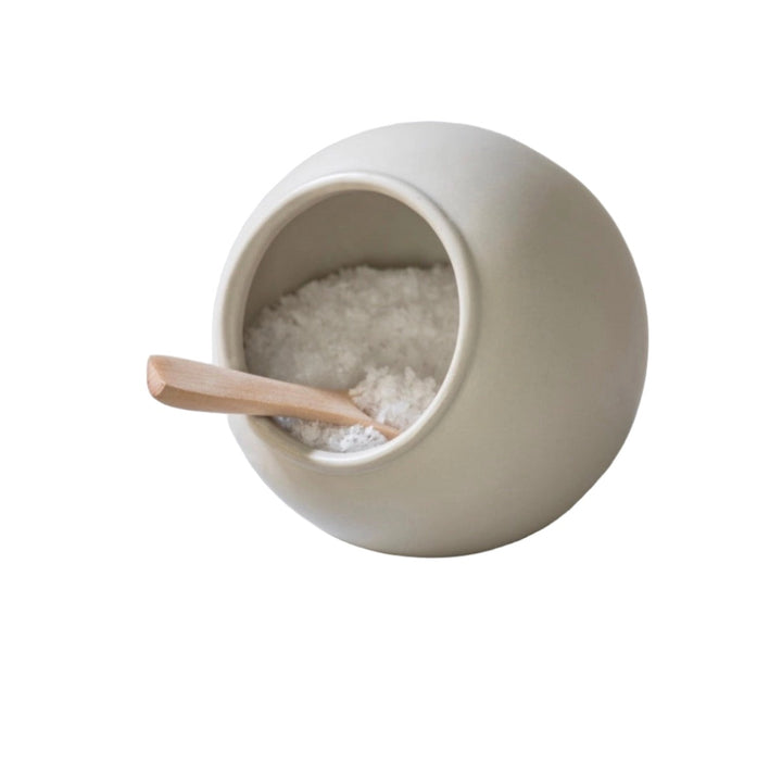 Ceramic Salt Cellar - White