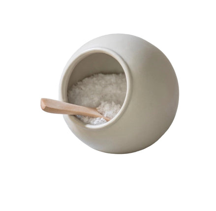Ceramic Salt Cellar - White