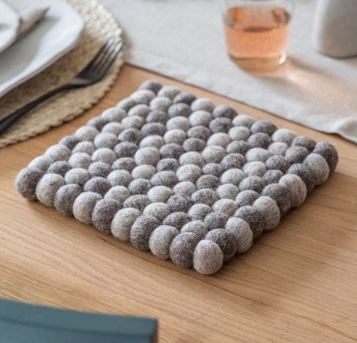 Felt Southwold Square Trivet - Grey
