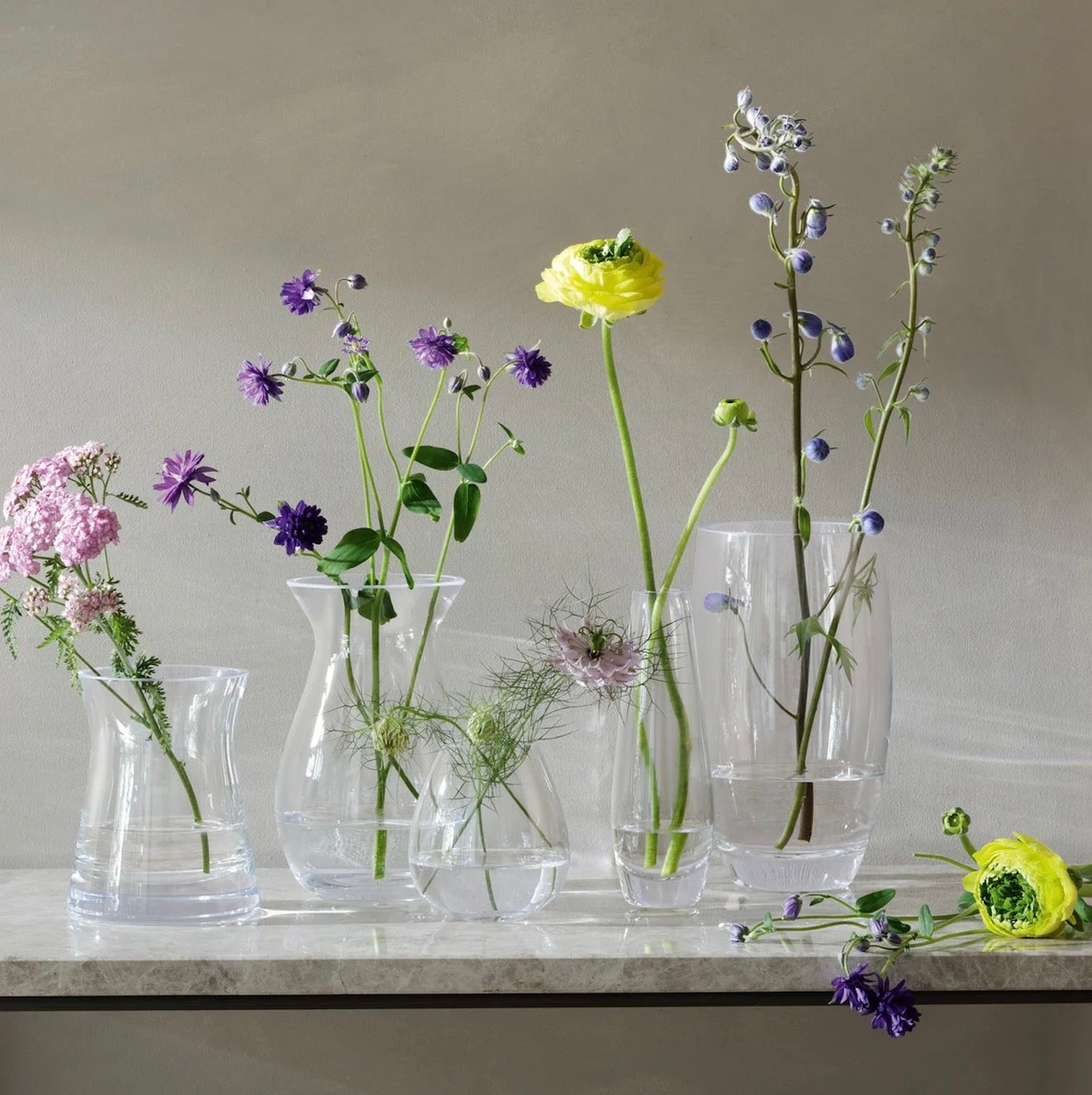 LSA - Flower Garden Posy Vase H13cm Clear