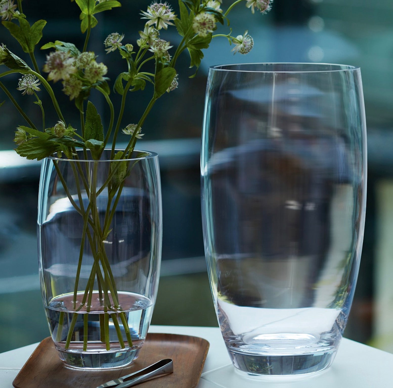 LSA - Flower Barrel Bouquet Vase H20cm Clear