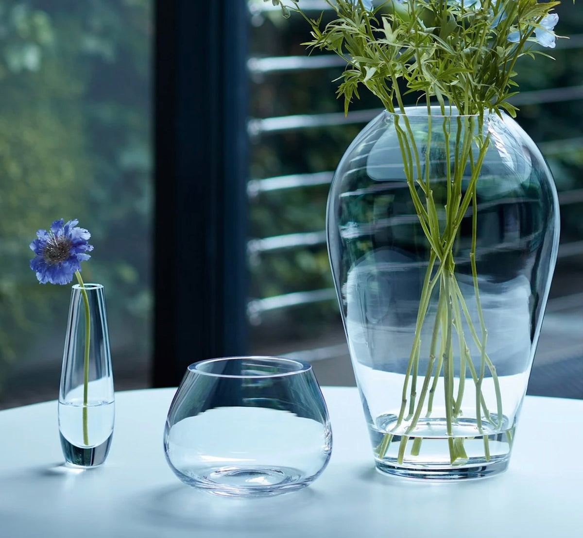 Flower Single Stem Vase H17cm Clear