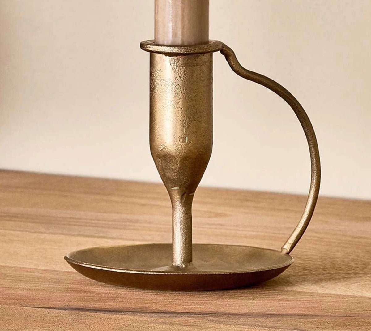 Ada Iron Candlestick - Antique Brass