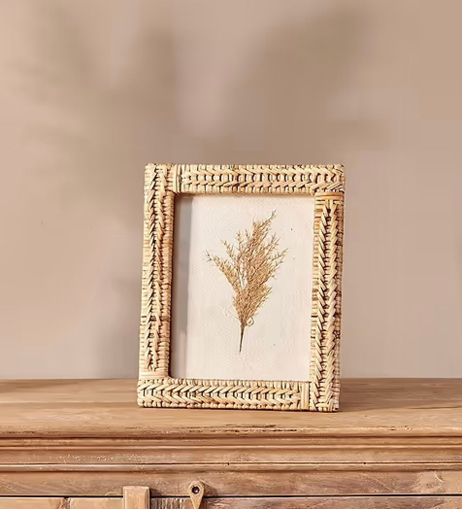 Rattan Photo Frame