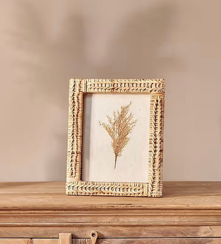 Rattan Photo Frame