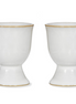 Ithaca Egg Cups - Set of 2 White