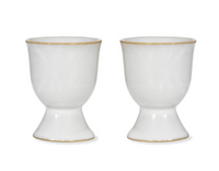 Ithaca Egg Cups Set of 2 White