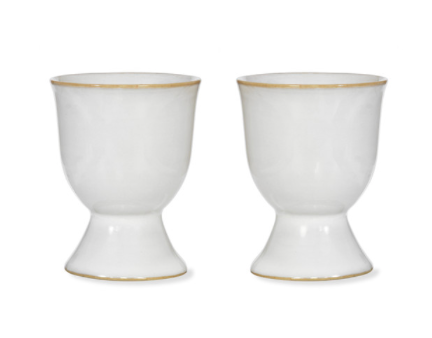 Ithaca Egg Cups - Set of 2 White