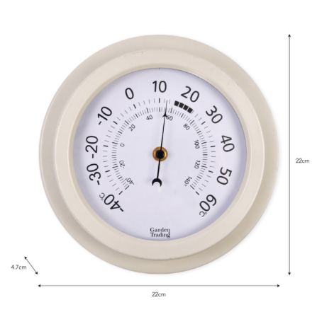 Tenby Thermometer Lily White