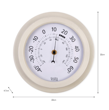 Tenby Thermometer Lily White