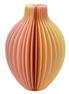 Yellow & Orange Ombre Honeycomb Paper Bud Vase
