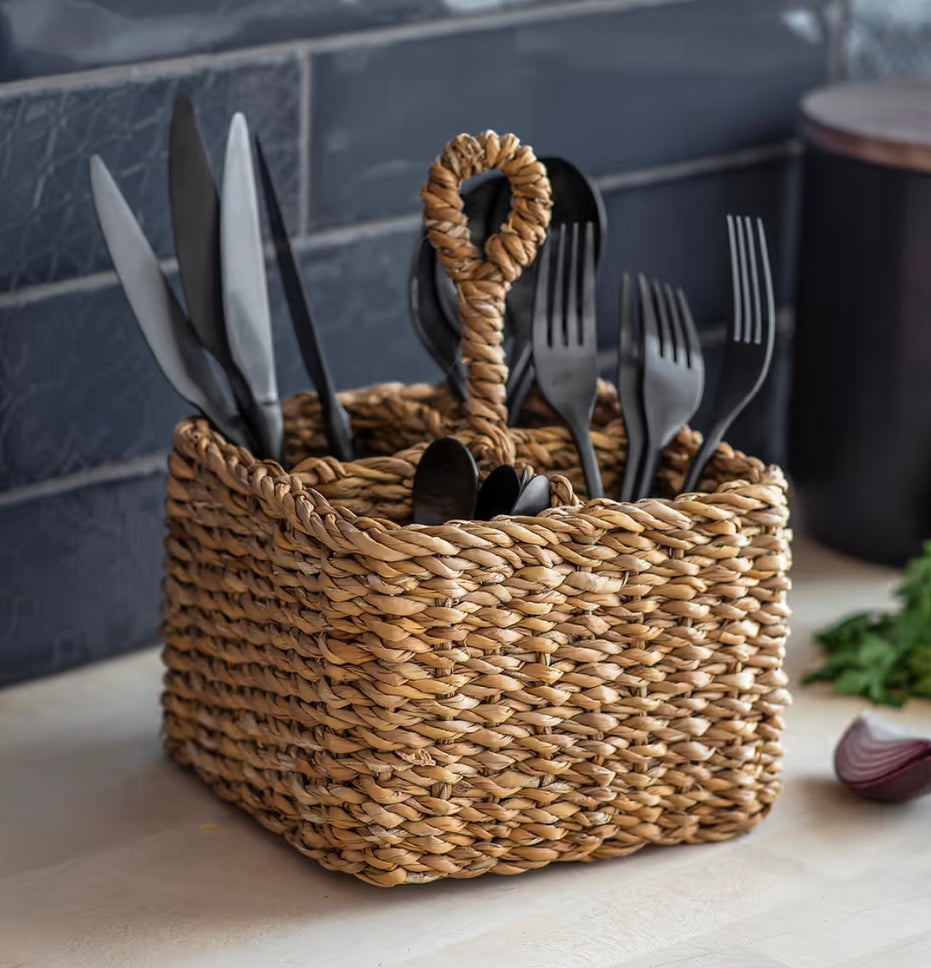 Seagrass Brading Cutlery Holder