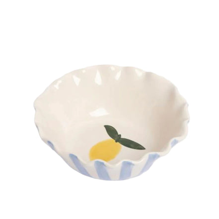 Blue Stripe/Lemon Bowl