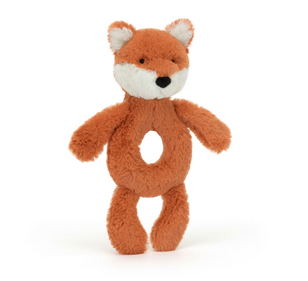 Bashful Fox Cub Ring Rattle