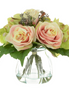 Rose & Hydrangea in Curve Vase