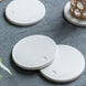 Ceramic Coasters Round - Set of 4 White