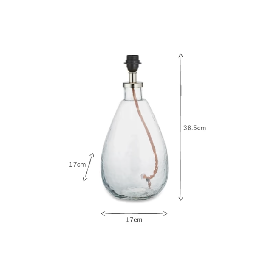Baba Glass Lamp - Clear - Small Tall