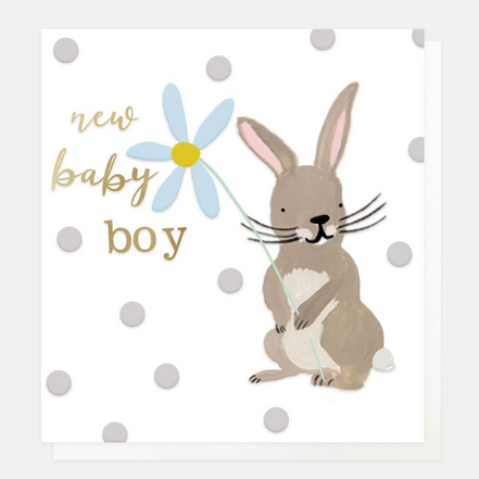Baby boy Rabbit - Card