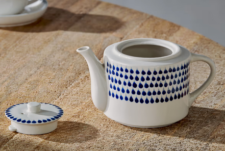 Indigo Drop Teapot