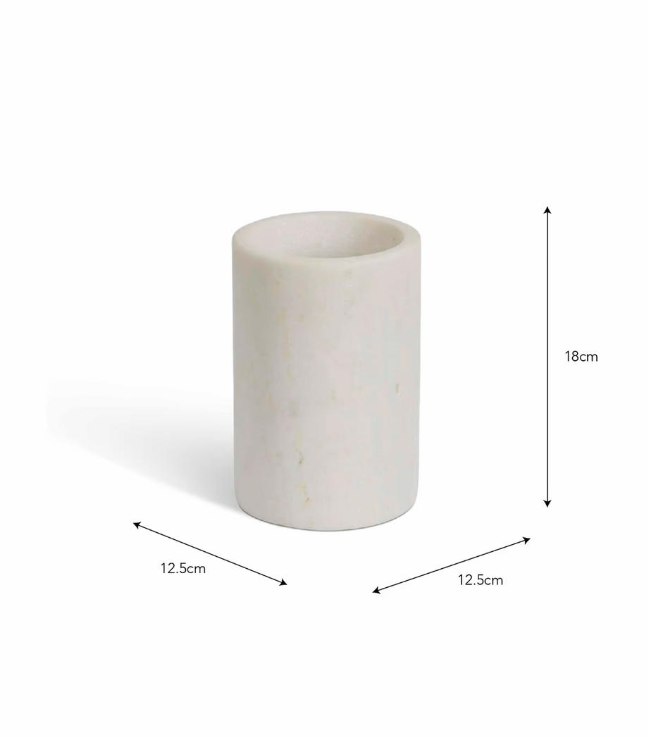 Brompton Marble Wine Cooler - White