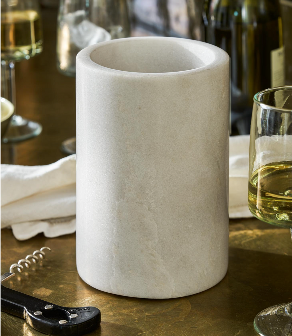 Brompton Marble Wine Cooler - White