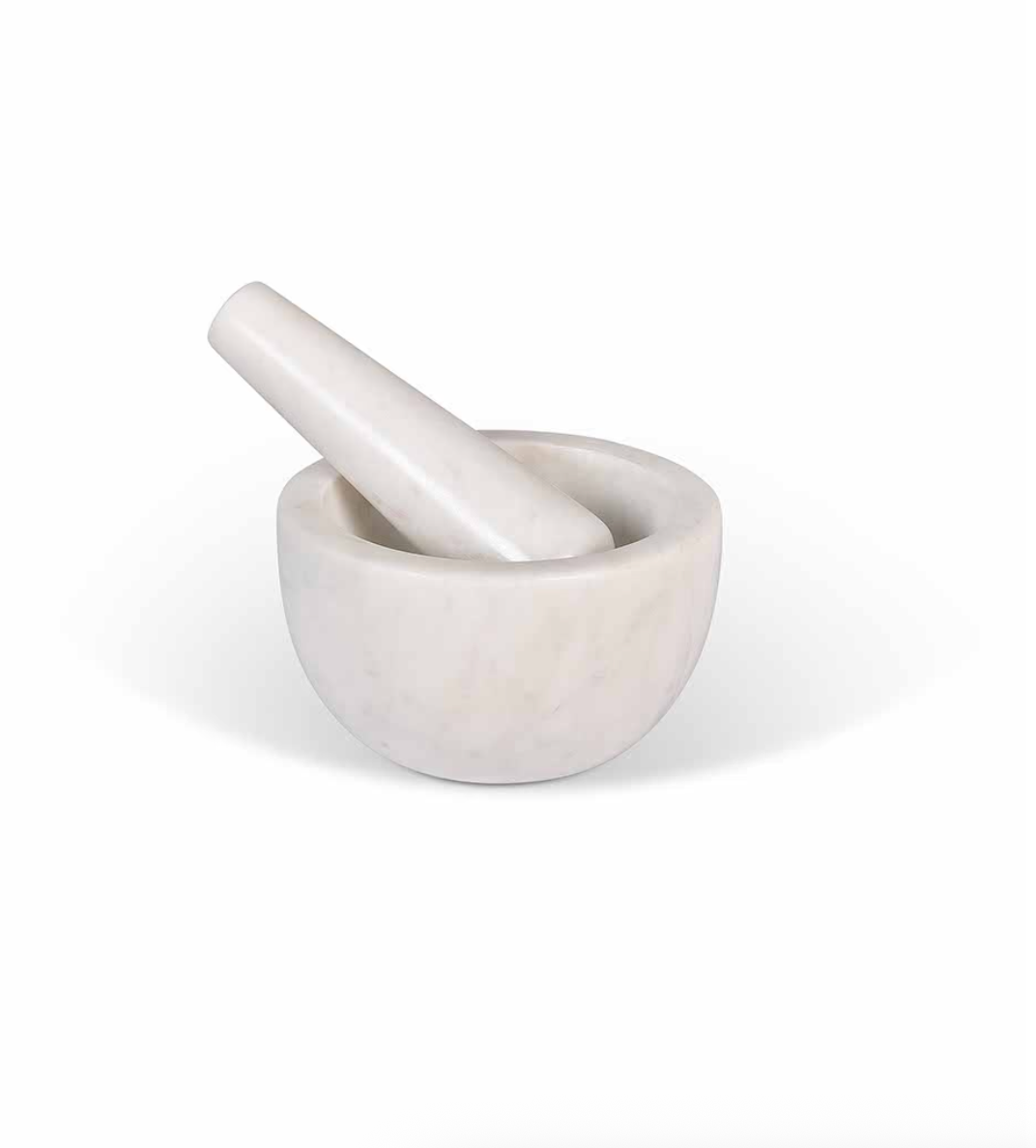 Brompton Pestle & Mortar - White