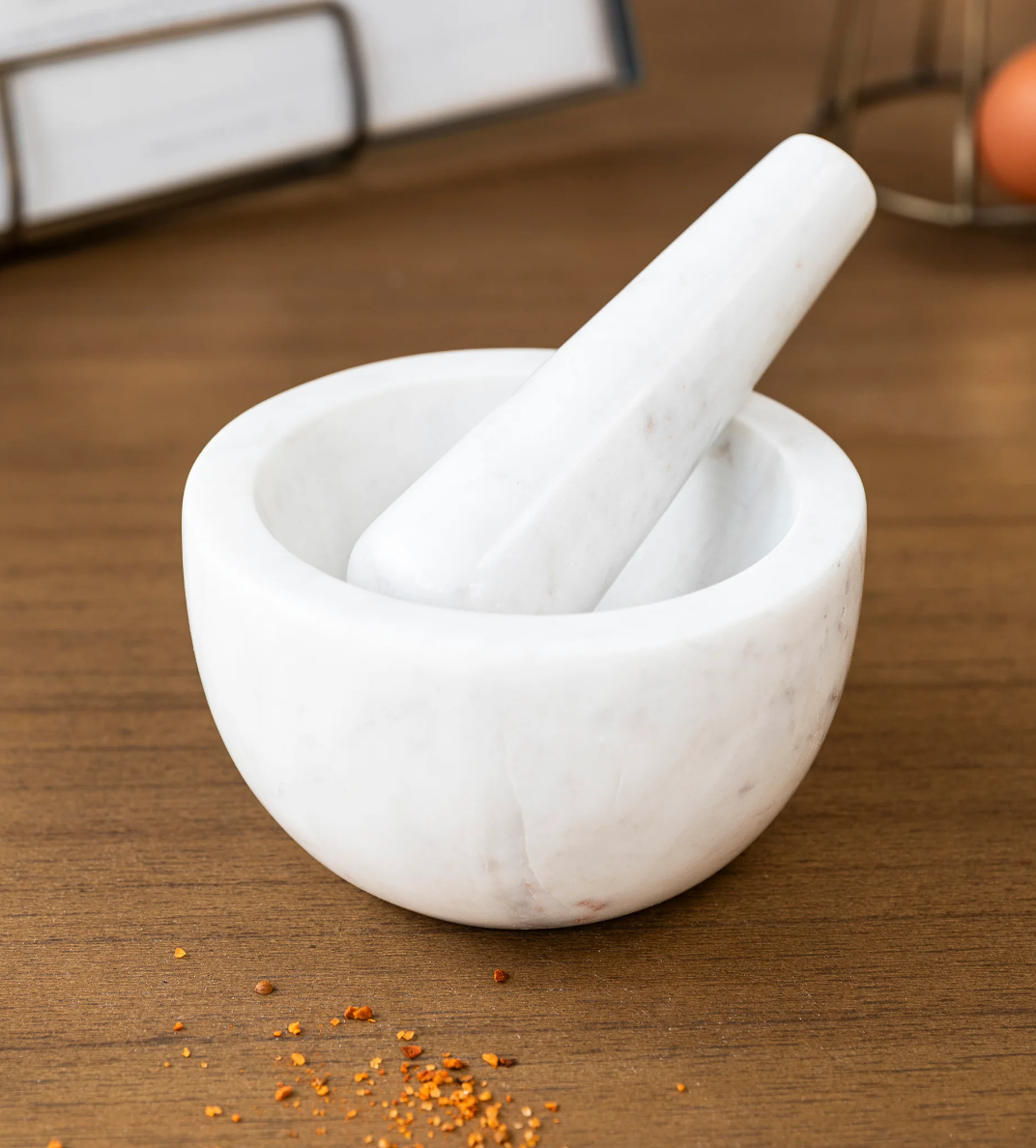 Brompton Pestle & Mortar - White