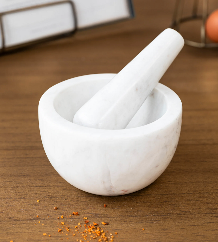Brompton Pestle &amp; Mortar - White