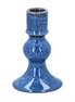 Porcelain Short Candlestick - Blue