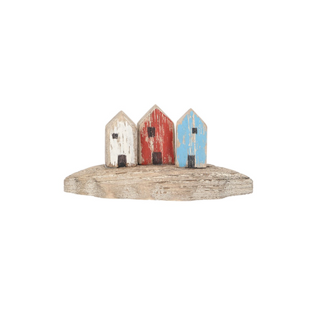 Wooden Mini Beach Hut Trio