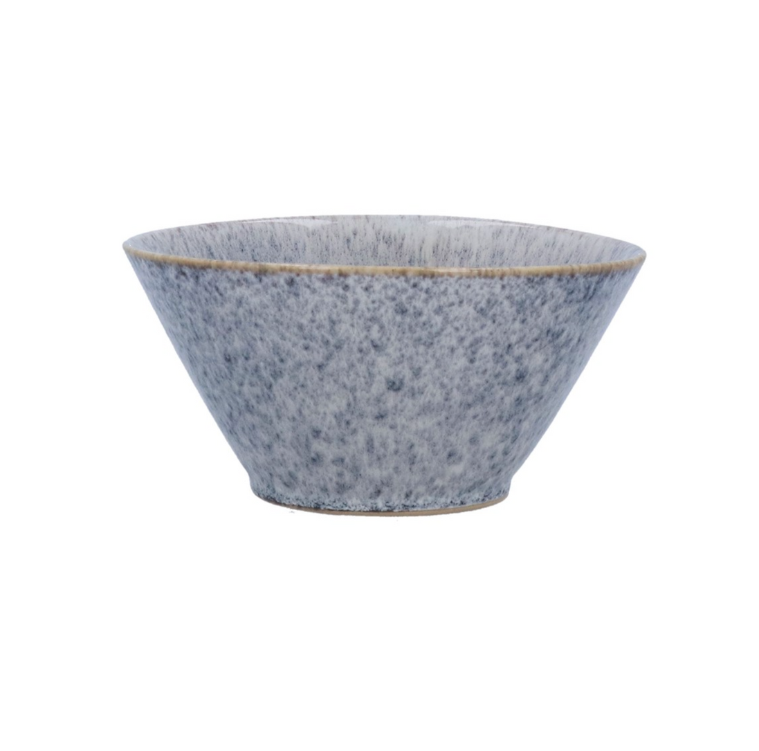 Blue Speckled Stoneware High Sided Bowl - Small