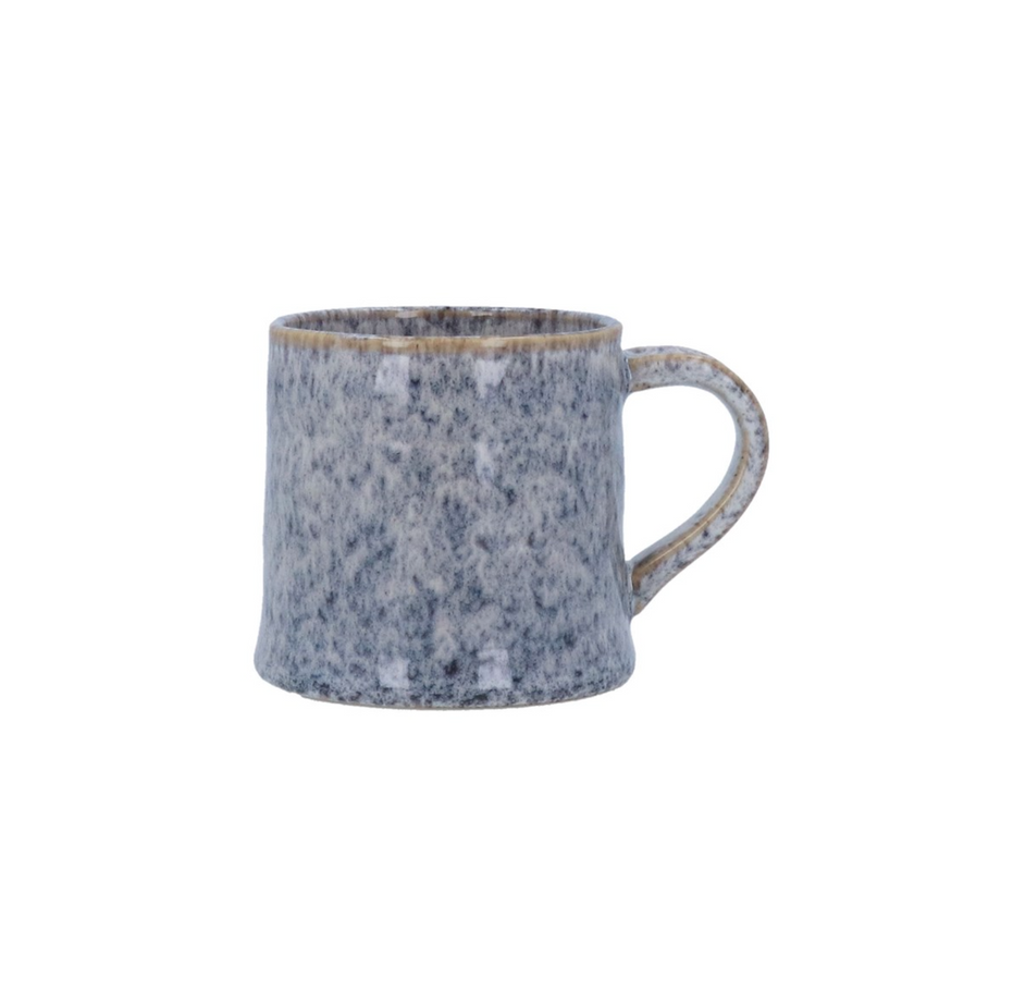 Blue Speckled Stoneware Mug