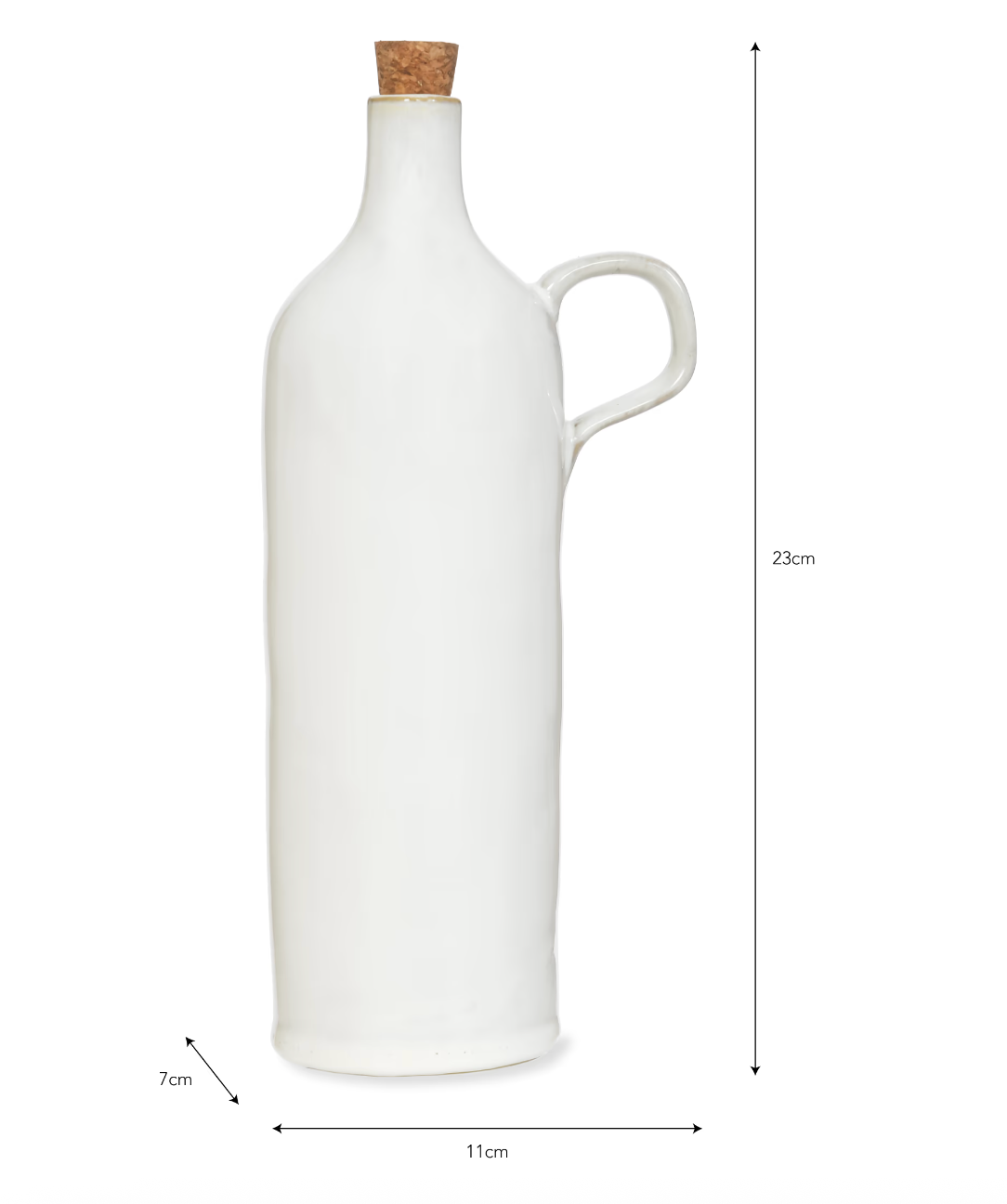 Ithaca Oil Bottle - White