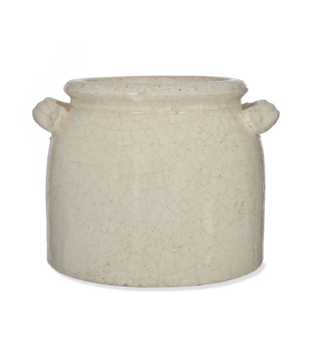 Ravello Pot with Handles - 21cm White