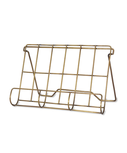 Brompton Cook Book Holder - Antique Brass