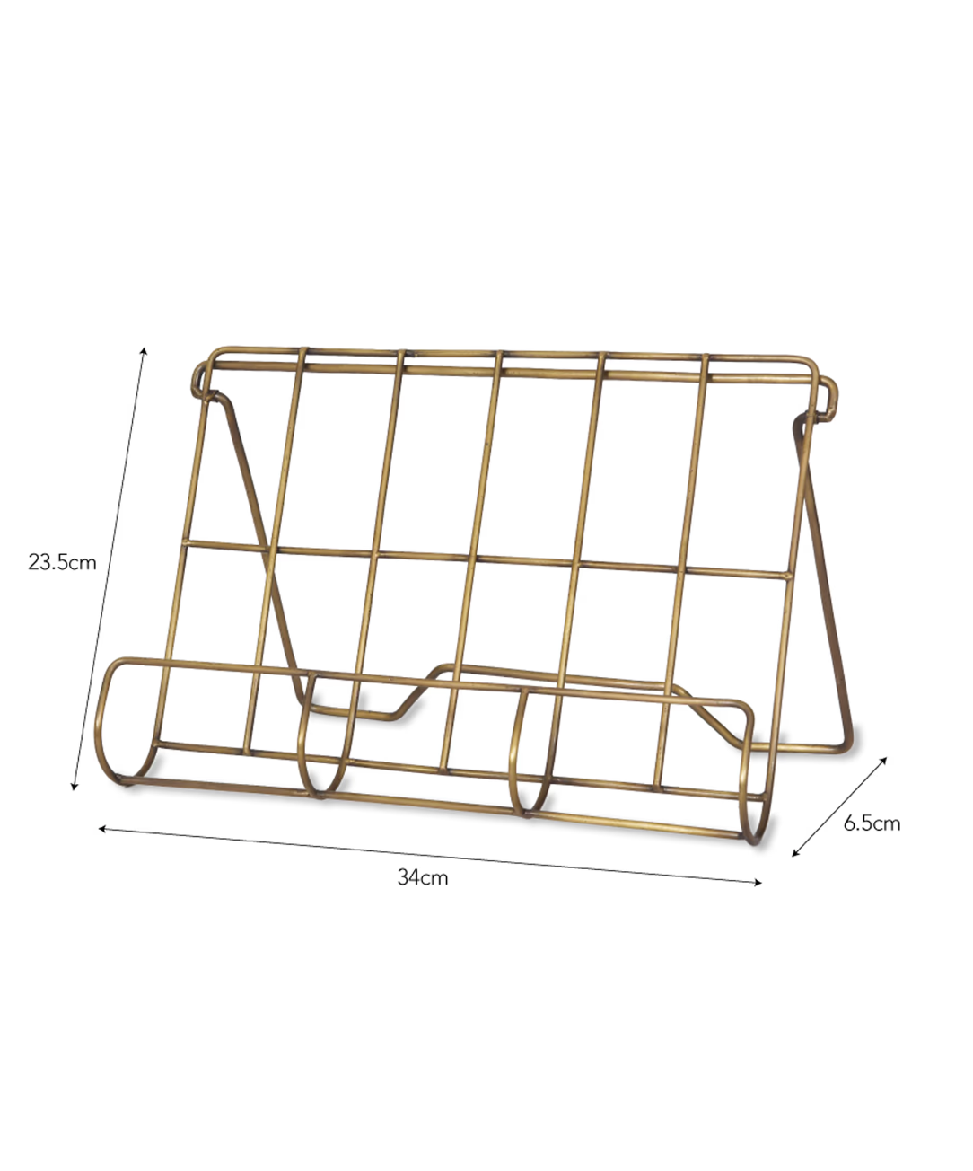 Brompton Cook Book Holder - Antique Brass