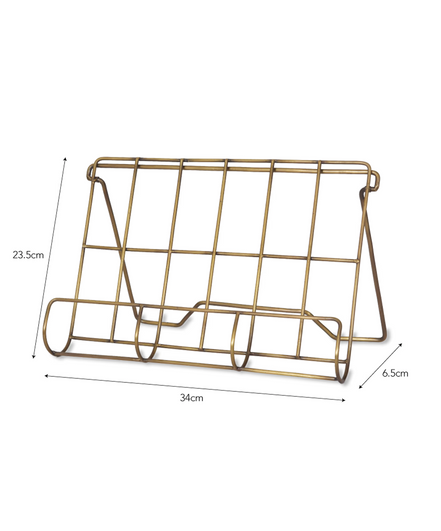Brompton Cook Book Holder - Antique Brass
