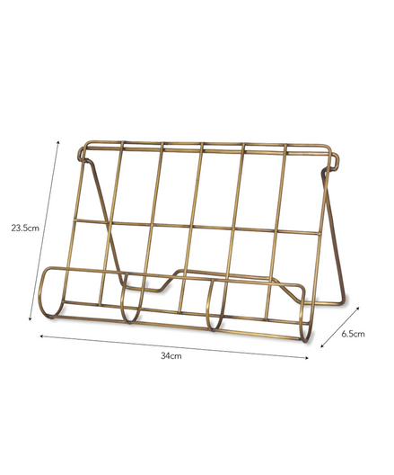 Brompton Cook Book Holder - Antique Brass