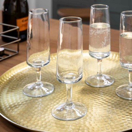 Fonthill Champagne Flute Glasses - Set of Four