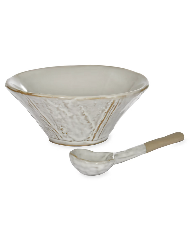 Ithaca Meze Bowl with Spoon White