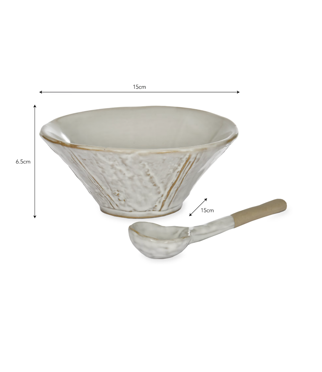 Ithaca Meze Bowl with Spoon White
