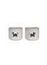 Ithaca Tealight Holders Set of Two - White