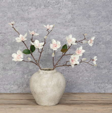 Magnolia Spray Faux Flower Stem