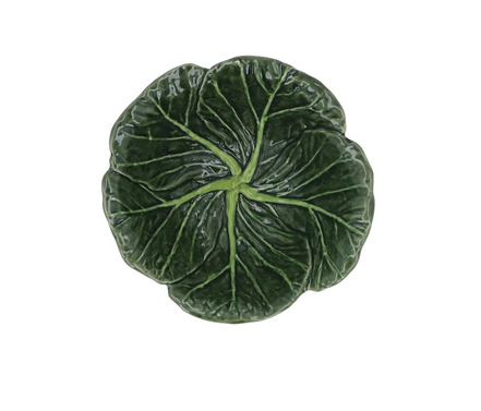 Small Cabbage Stoneware Bowl - Green