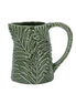 Small Ceramic Fern Jug - Green