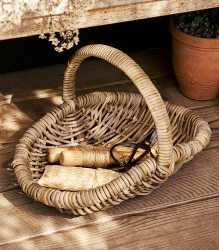 Bembridge Rattan Small Trug Basket