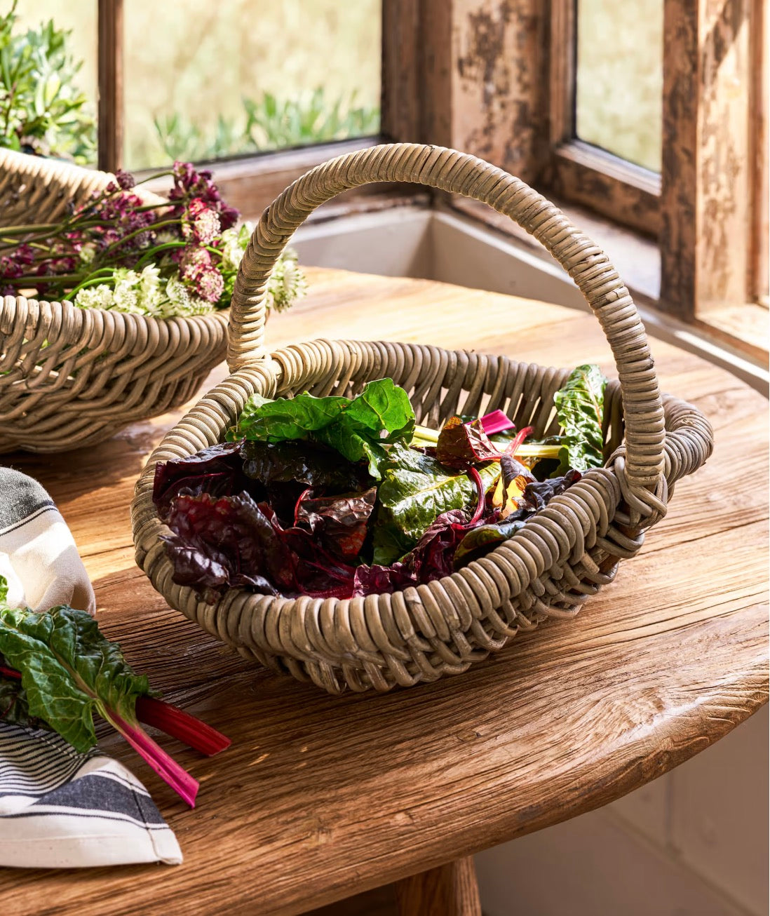 Bembridge Rattan Small Trug Basket